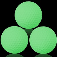 Llmsix 3 StüCk Leuchtende GolfbäLle，Nachtgolf GolfbäLle Leuchtend Golf Traini...