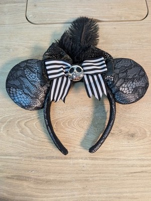 Disney Ears Nightmare Before Christmas Jack Skellington Lace 