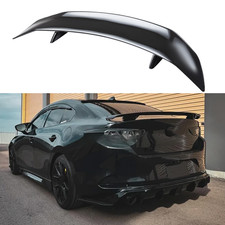 Glossy Black 46 Car Rear Trunk Spoiler Lip Wing Racing For Mazda 3 Axela Sed