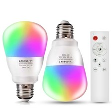 Color Changing Light Bulb With Remote 7 Color Changing Led Light Bulb 9w 60w Eq
