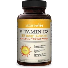 NatureWise Vitamin D3 1000iu (25 Mcg) Immune Support, Healthy Muscle Function