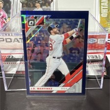 Panini 2019 Donruss Optic Prizm #115 J.D. Martinez Red Sox Serial Numbered /99