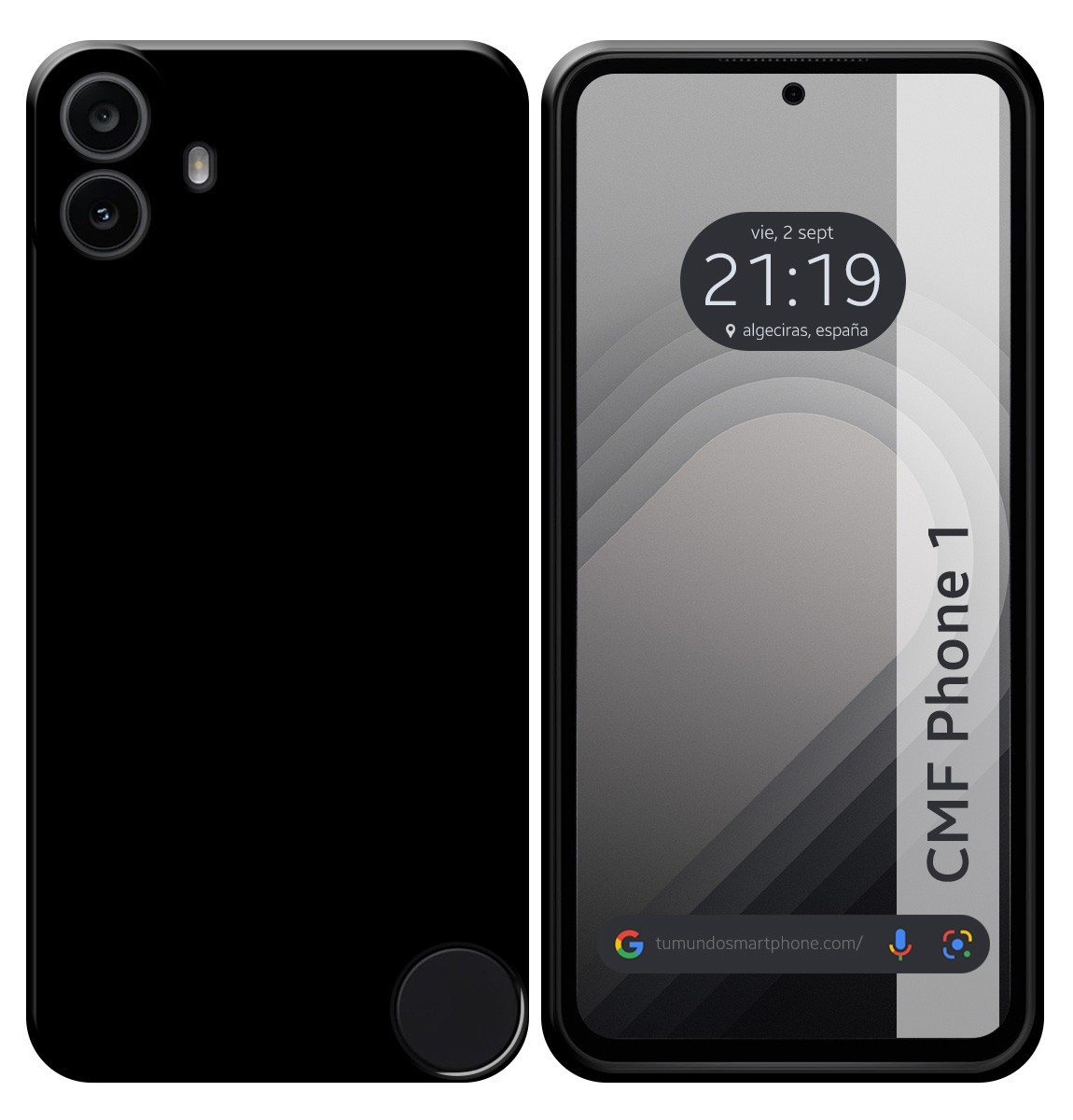 Custodia In Silicone Gel TPU Nera Per Nothing CMF Phone 1