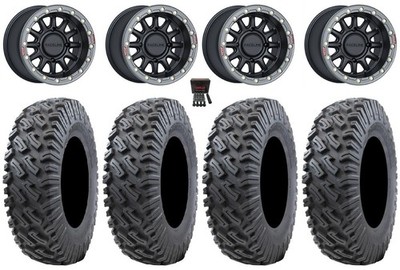 Raceline Alpha Bdlk 15''Wheels BK 35''Dirt Commander 2.0 Tires Pioneer 1K/Talon
