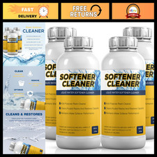4-Pack Liquid Water Softener Cleaner Solution - Removes Hard Water Buildup, Impr