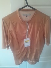 Image of Castelli Womens Unlimited Short Sleeve Summer Cycling Jersey Brown Small, Road