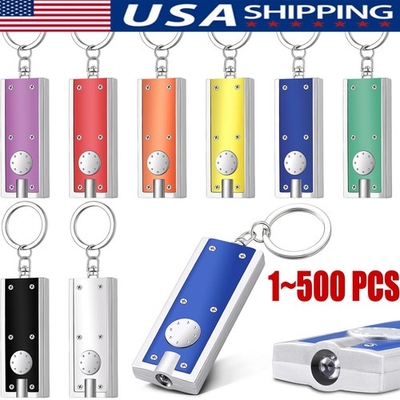 #ad 1 500x Mini Keychain Flashlight LED Light Bulk Small Flashlight for Outdoor Lot $259.79