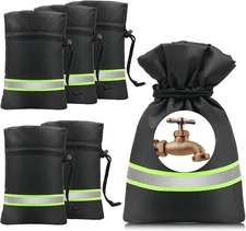 Outdoor Faucet Covers for Winter Freeze 6 Pack - 9 H x 5.9 W, Black 