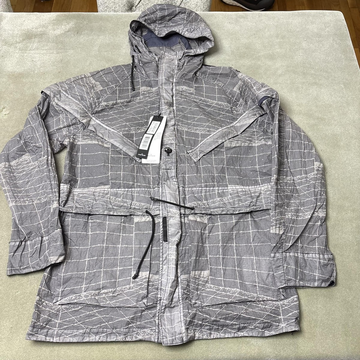 Reflective Men Stone Island Coat Stone Island Jacket Mens Large