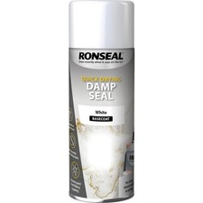 Ronseal Quick Dry Damp Seal 400ml Aerosol White for Damp Walls and Ceilings