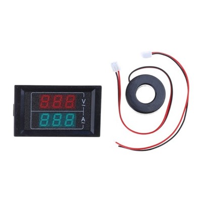 Digital Voltmeter Ammeter 50-500V 1-100A Current Frequency Meter Indicator