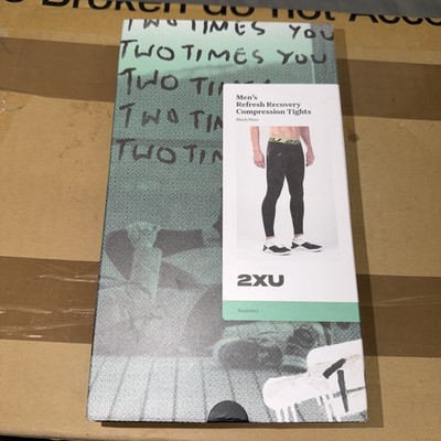 2XU Men s Refresh Recovery Compression Tights Medium In Black 