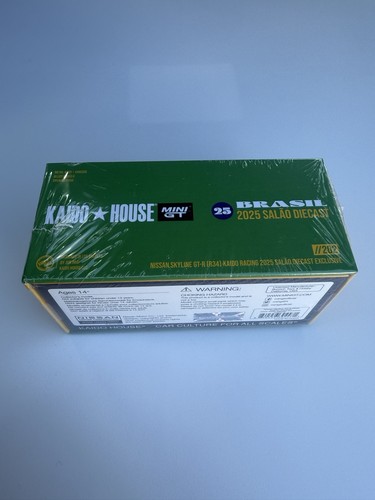 Kaido House Nissan Skyline GT-R R34 Salão Diecast Brazil 2025 sealed  - Picture 4 of 6