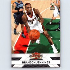 2010-11 Panini Threads - Brandon Jennings #41 - Milwaukee Bucks