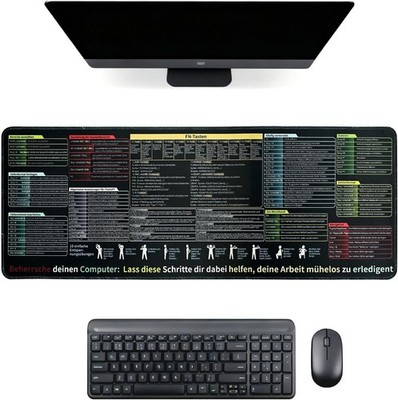 Excel Schreibtischunterlage , Excel Mauspad  Mit Shortcuts, Tasten