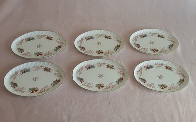 Minton Spring Blossom ovales Tablett Schale x 6 - 22 cm x 14 cm