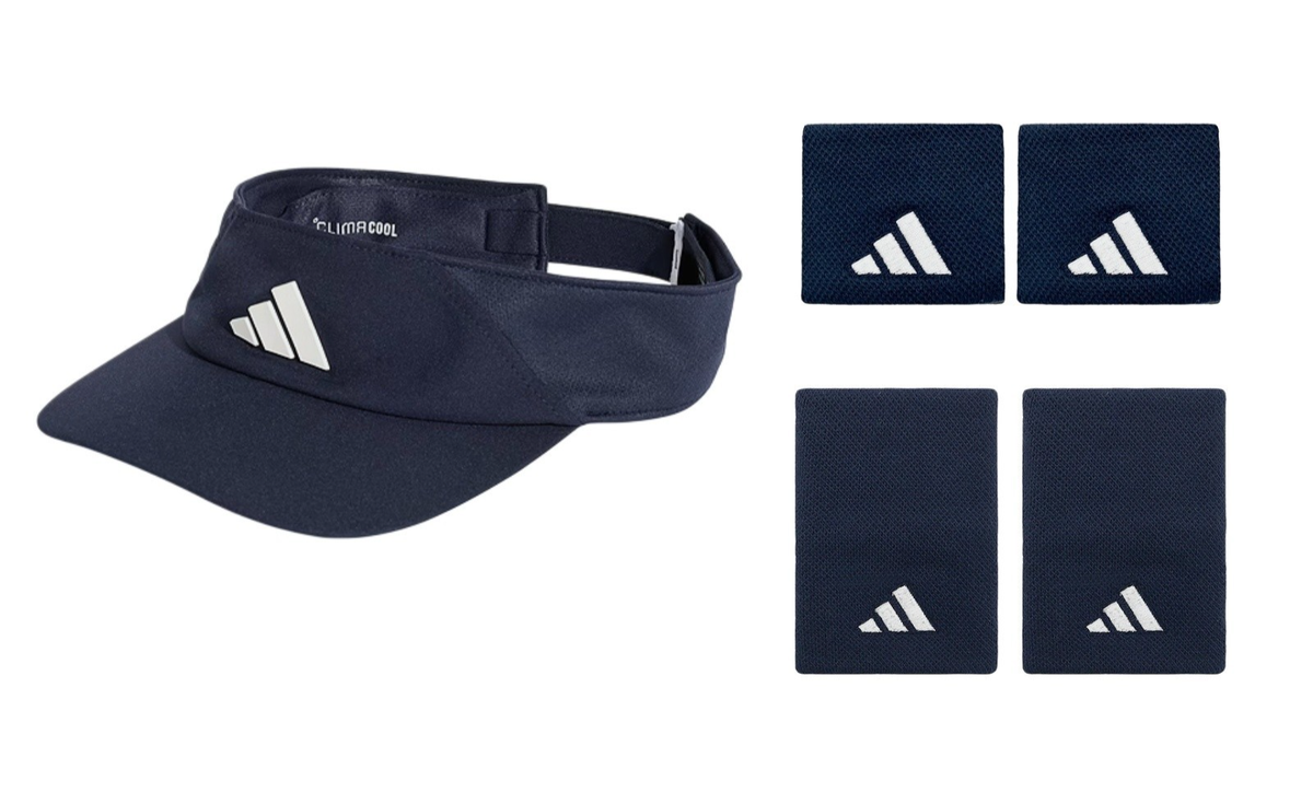 adidas Climacool Tennis Visor Wristband Set Sports Training