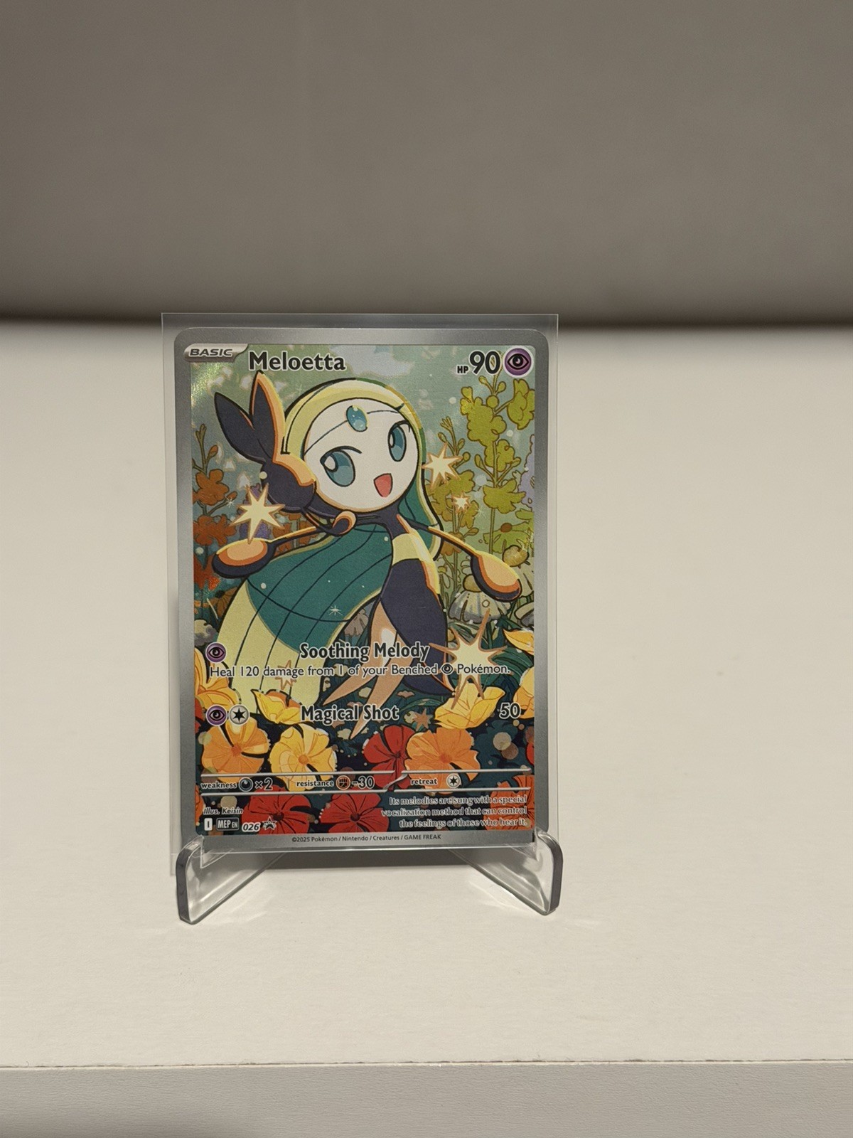Pokemon TCG - Meloetta Mega Evolution Illustration Promo Rare