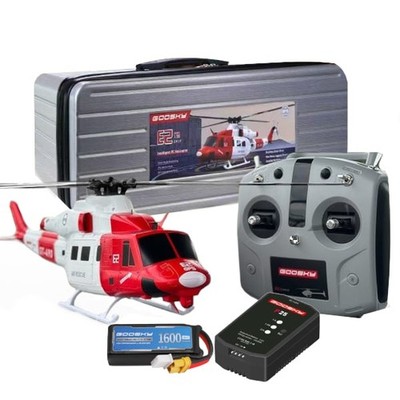 Goosky E2 GPS UH-1Y mit Metalloptik Koffer RTF Flugbereit Hubschrauber Paket