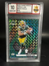 2025 Panini Mosaic - Jordan Love #30 Green Mosaic Prizm