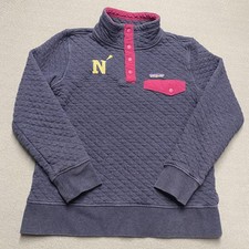 Patagonia Sweatshirt Womens Small Blue Organic Quilt Snap-T Pullover N Logo