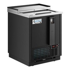 25" Black Horizontal Bottle Cooler