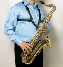 GEMINI SAXOPHONE SAX HARNESS STRAP MENS CHOOSE SIZE RELIEVE NECK PAIN WOW!