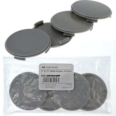 4X 63,5 mm Nabenkappen Felgen Nabendeckel Grau Gewölbt für Alutec RIAL Anzio