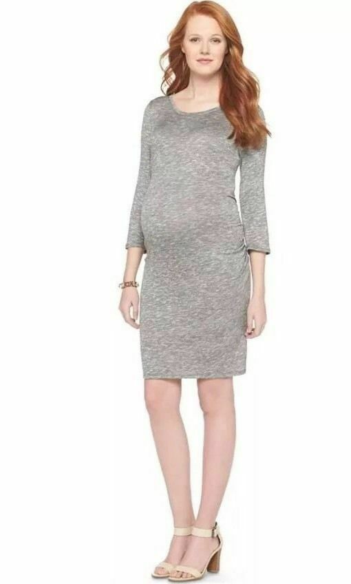 white christmas dresses Maternity Vest Dresses - Maternity Solid Color Formal Dress