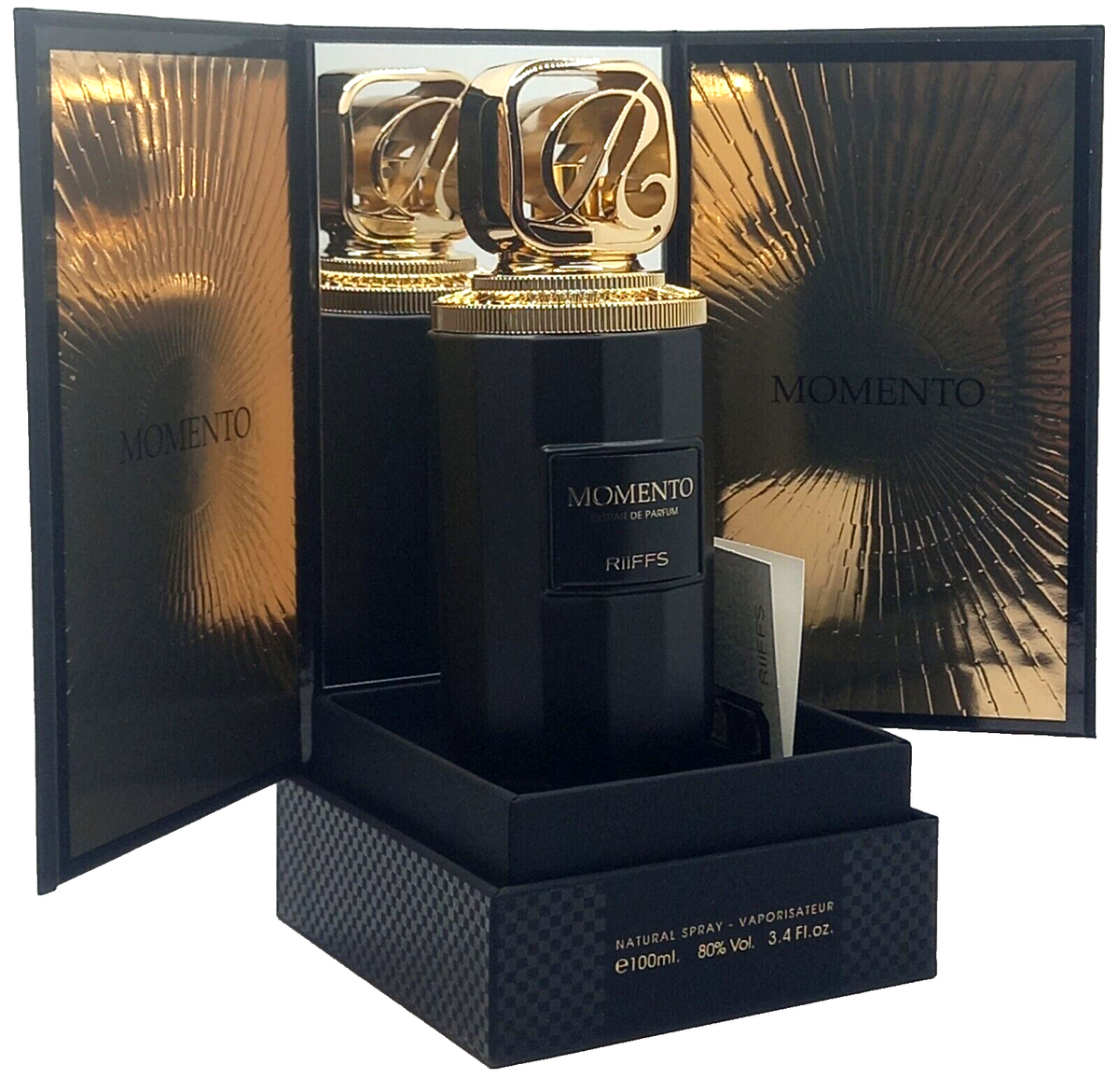 RIIFFS MOMENTO EXTRAIT DE PARFUM SPRAY UNISEX 3.4 Oz / 100 ml