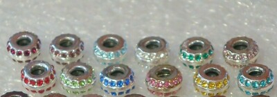 NEW DaVinci Inspirations Charms Interchangeable Jewelry - Birthstone 2 Row CZ
