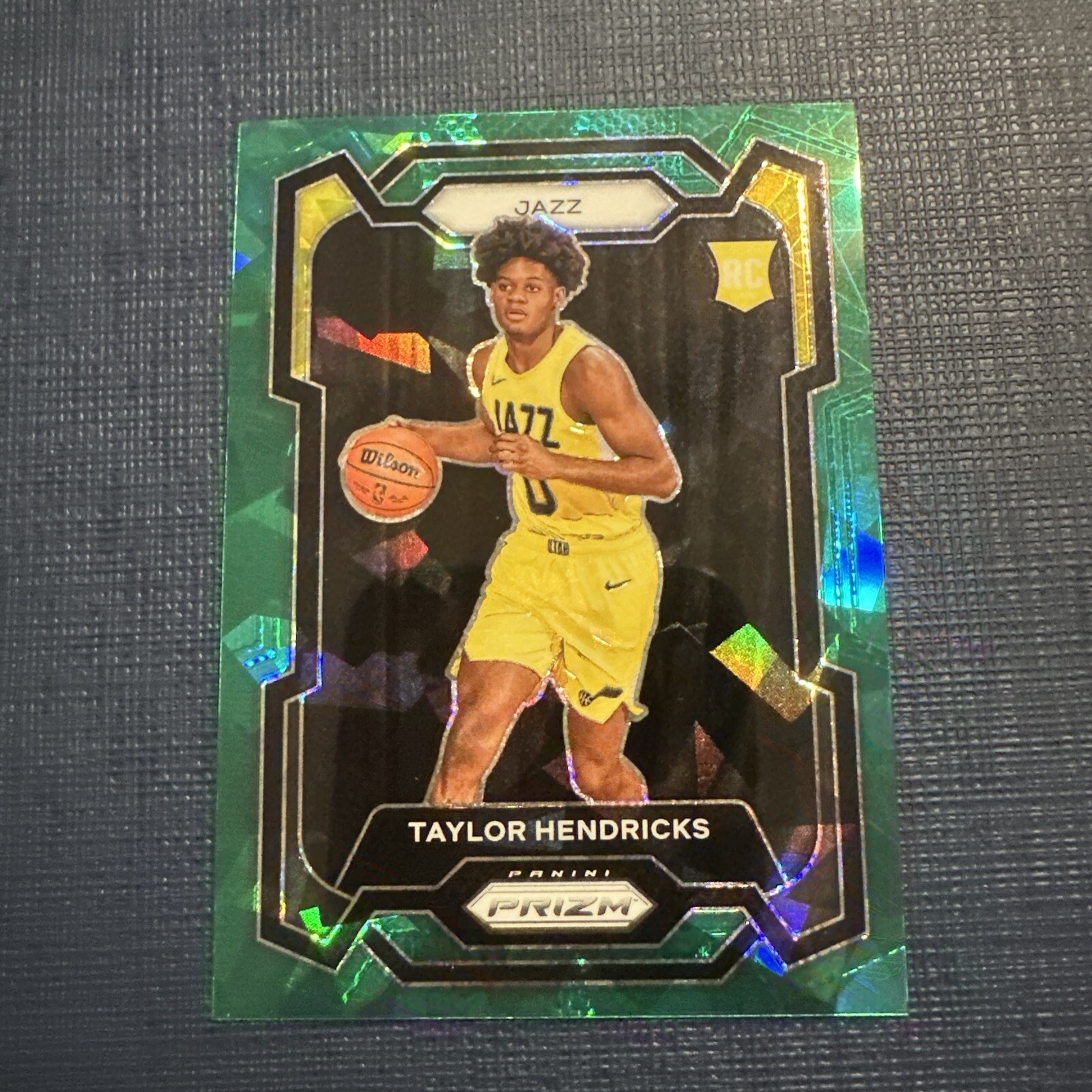 2023-24 Panini Prizm Green Ice Taylor Hendricks Rookie #161