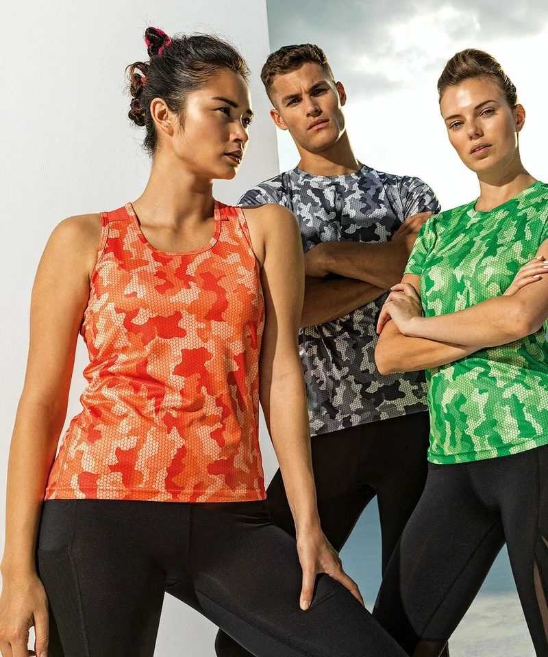 TriDri Womens Charcoal Hexoflage Performance Vest. XS & S - Image 2 of 2