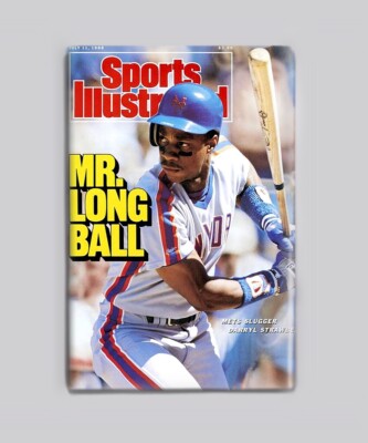 Darryl Strawberry Mets Mr Long Ball Sports Illustrated 1988 2''X3'' Fridge MAGNET