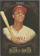 2021 Topps Allen & Ginter 'X' TONY PEREZ Black Base SP Card #323 Reds