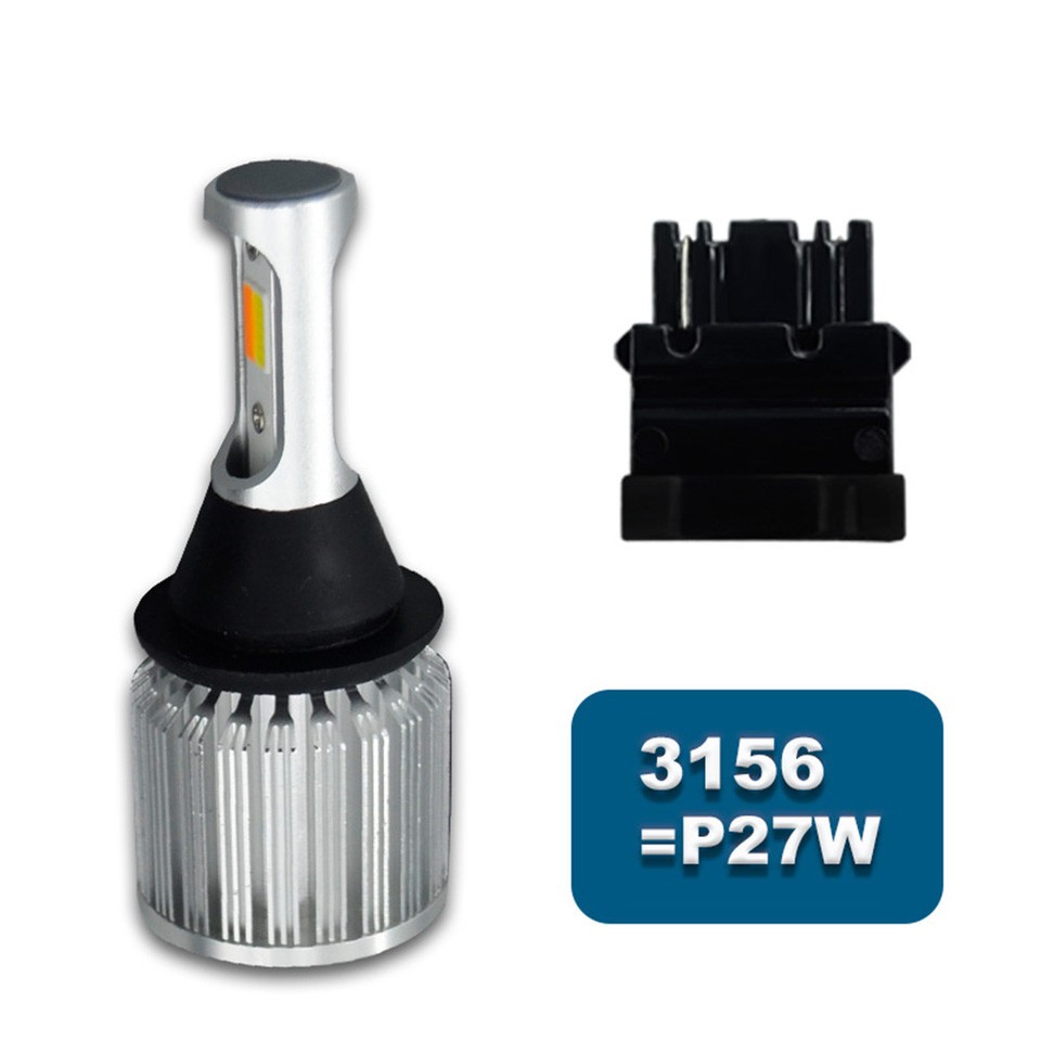 2pcs 1157 LED Amber Whte Swtchback Turn Sgnal Lght DRL Bulbs For Motorcycle | eBay