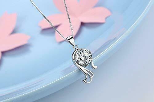 Virgo Star Sign Zodiac Pendant Necklace Sterling Silver Cubic Zirconia Gift Box - Picture 5 of 6