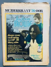 JACKSON BROWNE THE DOORS JIM MORRISON ZZ TOP 1976 vintage DUTCH MUSIC PAPER