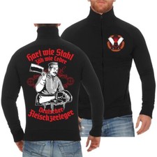 Herren Jacke ohne Kapuze Sweatjacke Deutscher Fleischzerleger Fleischer Metzger