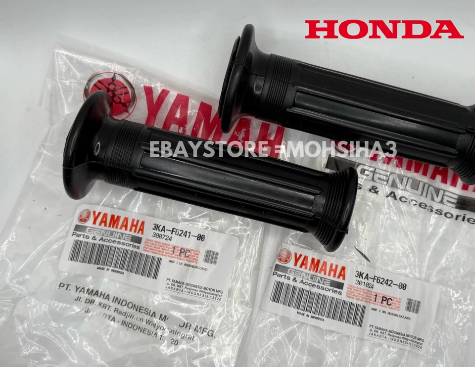 Par de empuñaduras de manillar yamaha rx115 rxs rxk rxs100 yb100 sr125 yz50 yz60 dt50 rd50 Foto 4 de 4