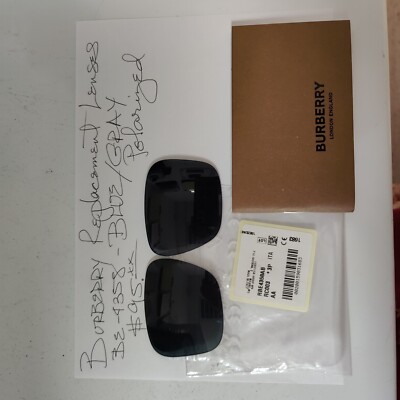 BURBERRY BE4358 SUNGLASS Blue/Grey Polarized Replacement Lenses