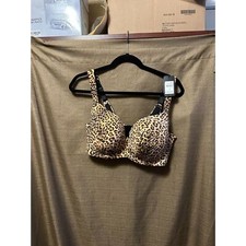 NWT City Chic Boudoir T Shirt Bra Animal Print Size 38DDD