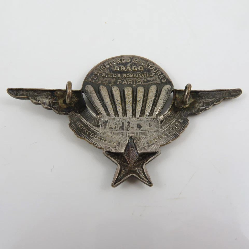 Frankreich, altes Fallschirmspringer Abzeichen (12439EB) - Bild 2 von 3