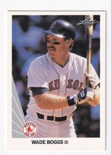 Wade Boggs 1990 Leaf Card #51 Red Sox