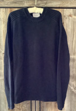 Mens Vintage SONOMA LIFESTYLE Heavy Ribbed Fall Winter Stretch Sporty Sweater M