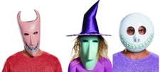 Nightmare Before Christmas Lock Shock and Barrel PVC Masks