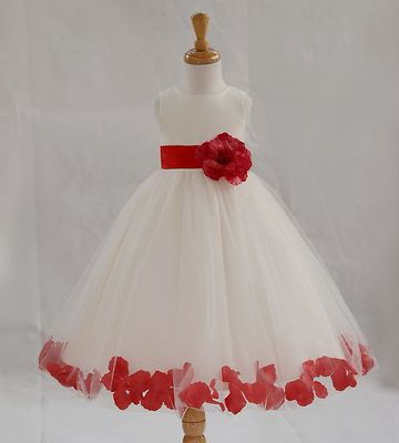 ROSE PETALS Flower Girl Dress Wedding Bridesmaid Birthday Pageant Formal Toddler | eBay ROSE PETALS Flower Girl Dress Wedding Bridesmaid Birthday Pageant Formal Toddler | eBay