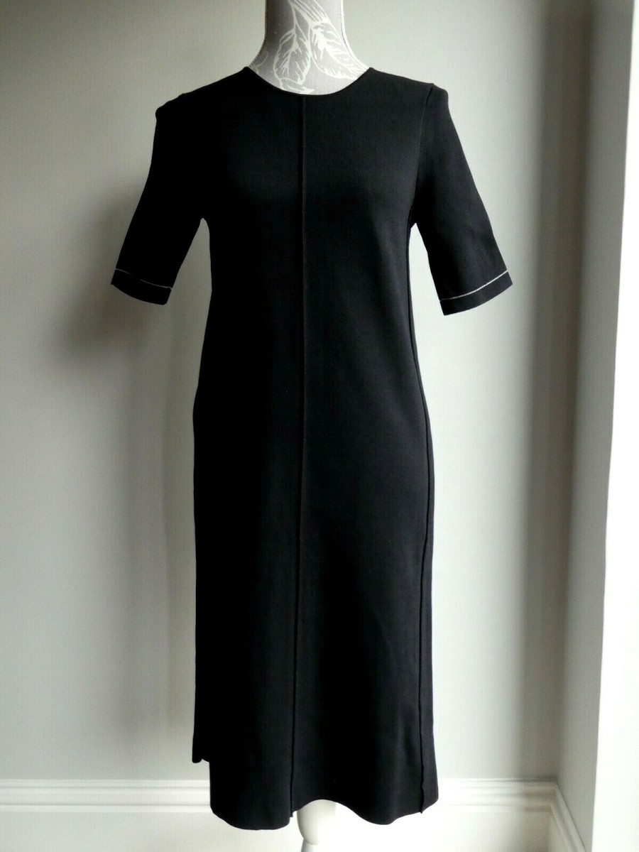 LADIES SIZE XS BLACK TIGHT KNIT TYPE SHIFT DRESS FROM JIGSAW WITH SHORT SLEEVE | eBay LADIES SIZE XS BLACK TIGHT KNIT TYPE SHIFT DRESS FROM JIGSAW WITH SHORT SLEEVE | eBay