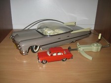 TOY BIG CAR CADILLAC ELDORADO USSR Soviet wired remote tin Russian 1970s SALE