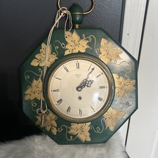 Vintage Smiths 8 Day 4 Jewel Wooded Clock Sha...
